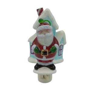 Santa Claus 3D Night Light Santa's Snow House Plug In